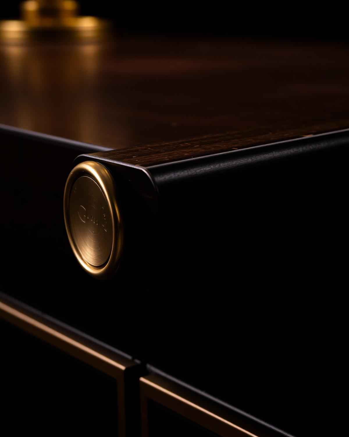 Detail of a luxury furniture piece