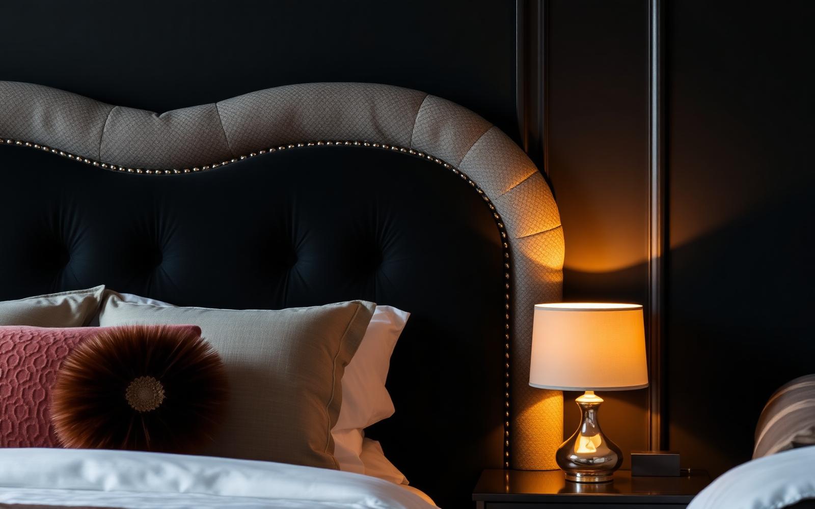 Detail of a designer bedroom